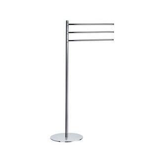 Smedbo FK303 34 1/2 in. Free Standing Triple Towel Bar in Polished Chrome from the Outline Collection